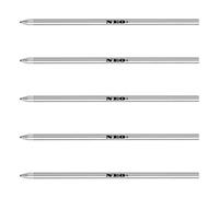SmartPen Livescribe 3 Compatible Ballpoint Pen Refills 67mm Length, D1. Black, Blue or red Ink. (5 x Black Ink)
