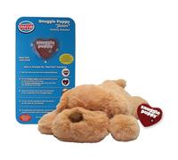 SmartPetLove Snuggle Puppy Original Junior Dog Toy - Heartbeat Dog Plush - Behavioral Aid Puppy Toy for Sleep Aid and Puppy Anxiety Relief - Biscuit