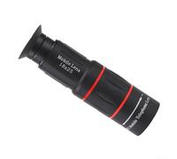 Smartphone Camera Lens Kit 18X Zoom Monocular with Flexible Tripod - External Telephoto Wide Angle Fisheye Attachment for Mobile Phone Wildlife Sports Concerts Travel Black(18x25 Set 1)