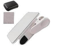 Smartphone Camera Mirror Reflection Clip - Cell Phone Angle | Creative Photography Tools for Content Creators on Social Media, White., Se référer au descriptif, Refer to description