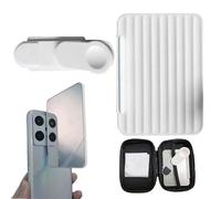 Smartphone Camera Mirror Reflection Clip Kit-9.5×6.8cm, Adjustable Phone Camera Mirror Reflection, Selfie Glass for Phones, Back Cameras Phone Clip-On Selfie Glass, Clip on Lens View Reflector Tool