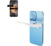 Smartphone Camera Mirror Reflection Clip Kit,Phone Camera Shooting Reflection Mirror Adjustable High Definition Glass Smartphone Photography Flip Mirror With Clip For All Phones,White