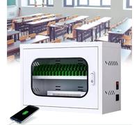 Smartphone Charging Station with Wheels & Combination Lock, Portable Cellphone Charging Locker for 30-60 Devices, Rechargeable Mobile Phone Charging Cabinet