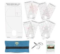 Smartphone Composition Viewer Compatible with iPhone Pro Max - iOS 26 - 6.7 to 6.9 Inch Screen - Fibonacci Spiral, Dynamic Symmetry and 3 More Grids - Directors Viewfinder - Made in Australia