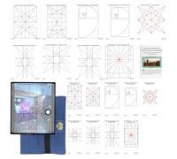 Smartphone Composition Viewer Compatible with Samsung Galaxy Z Fold - Inner Screen - Fibonacci Spiral, Dynamic Symmetry and 3 More Grids - Directors Viewfinder - Made in Australia