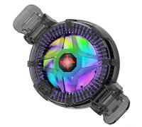 Smartphone Cooling Radiator, Semiconductor Magnetic Ice Radiator With Adjustable Gear RGB Lighting For Mobile Phone Gaming Accessories(black)