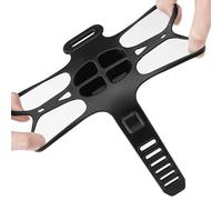 Smartphone Holder for Bicycles - Adjustable Shockproof Silicone Strap, Mobile Phone Holder for Motorcycles - for Long Distance Travel, Business Travel, Weekend Holidays Escape