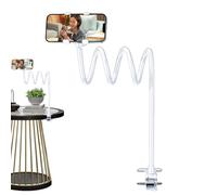 Smartphone Holder for the Bed, Adjustable Overhead Stand, Clip Mobile Phone Holder, for Tablet Video Recording, Films, Comfortable Lying Sitting, Desk, Wall, Couch, Car Headboard, Recliner Chair, Fah