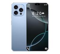 SmartPhone i16 Pro Max, 72MP 108MP Camera, 8000mAh, Android14, 7.3 Inch Global Version Full Screen, 4G/5G Dual Sim Card, 16G 1TB, Face ID, GPS Mobile Phones,Blue-1TB