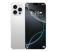 SmartPhone i16 Pro Max, 72MP 108MP Camera, 8000mAh, Android14, 7.3 Inch Global Version Full Screen, 4G/5G Dual Sim Card, 16G 1TB, Face ID, GPS Mobile Phones,White-1TB
