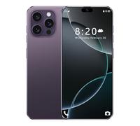 SmartPhone i16 Pro Max, 72MP 108MP Camera, 8000mAh, Android14, 7.3 Inch Global Version Full Screen, 4G/5G Dual Sim Card, 16G 1TB, Face ID, GPS Mobile Phones,Purple-1TB