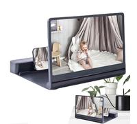 Smartphone Screen Magnifier - HD Screen Amplifier, Stereo Audio Amplifier, Foldable Desktop Mount | Hands Free Cinema Magnify Experience for Video Playback Dorm Leisure