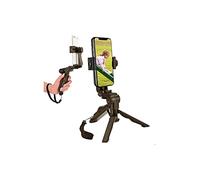 Smartphone Stabilizer, Foldable Cellphone Gimbal Holder Handheld Hand Grip Mount Bracket with Three-Sided Cradle Selfie Sticks for Photography Shooting