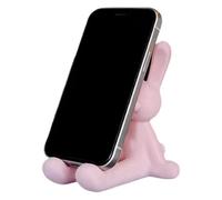 Smartphone Stand | Tabletop Support High-Grip Cradle | Bunny Statue Desk Phone Stand | for Nightstand Dorm Library Cafe Kitchen Bedroom Girls Women Students Teens