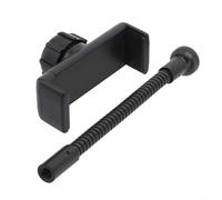 Smartphone Tripod Hose Clip Stand for Live Broadcast Flexible Clamp Holder with 14in Screw Hole and Hot Shoe Mount (A)