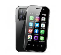Smartphone unlock, 3.0-inch display screen, Android 12, 4G dual SIM card, 1950mah long battery life, 2MPx+5mMP high-definition camera, Bluetooth/WiFi/facial recognition/OTg/SMS (2GB+16GB black)