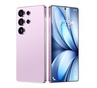 Smartphone Unlocked Cell Phones S26 Ultra 7.3in HD Screen The Phone 16GB/1TB 8000mAh 128GB Extension Dual Sim Boost Mobile Phones Telefonos Glass Back Cover,Pink-1TB