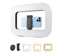 Smartphone Video Rig with Light, Handheld Ring Selfie Light Kit, LED Mobile Video Stabilizer with Built-in 8000mAh Battery for Camera, Smartphone, YouTube, TikTok Video Recording, Makeup