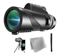 Smartphone Zoom Scope - Hd Travel Telescope Lens, Monocular Optic For Viewing | 80x100 Telephoto Mobile Viewer Adapter, Clarity Wildlife Viewing Gear, Single Eye Magnifier Device Distant Target,