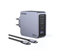 Ugreen Nexode Pro 160W GaN Charger with USB-C Cable Universel Noir, Gris Secteur Charge rapide Intérieure