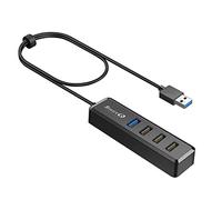 SmartQ USB Hub with 1 USB 3.0 + 3 USB 2.0 Total 4 Ports for MacBook, Mac Pro, Mac Mini, iMac, Surface Pro, XPS, PC, Flash Drive, Mobile HDD, and More (1 ft)