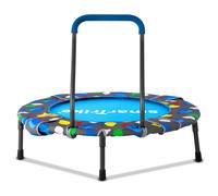 smarTrike 2.2ft 3 in 1 Indoor Kids Trampoline with Enclosure - Blue
