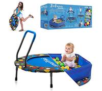 smarTrike Children's Indoor Trampoline with Handle, Foldable, for 1-5 Years Old Kids