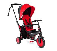 smarTrike STR3 Folding Toddler Tricycle with Stroller Certification for 1,2,3 Year Old - 6 in 1 Multi-Stage Trike, Red