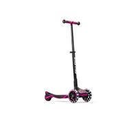 smarTrike Xtend Kickboard - XL LED Wheels, Lean-to-Steer, Foldable Scooter for Kids, Ages 3-12, Pink