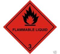 Smarts-Art Flammable Liquid Hazard Warning Magnetic Sign