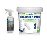 Smartseal - Anti Mould Paint - Brilliant White (5L) & Mould Remover Pre-Treatment Bundle (500Ml) Bathroom, Kitchen And Bedrooms