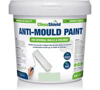 ClimaShield Anti Mould Paint - Forest Dawn, 2.5L - Anti-Mould Paint for Bathrooms, Kitchens & Bedrooms. Effective Damp Seal for Walls & Ceilings to prevent the growth of Mold & Mildew