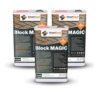 Smartseal ‘Block Magic' - A Re-Colouring Block Paving Sealer. Superior to a Concrete Paint - Transform Old Block Paved Drives or Patios - Easy to Apply 3 x 5 Litre (Black)