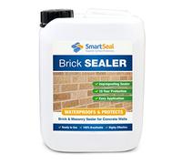 Smartseal Brick Sealer - 5L - Breathable Brick Waterproofer & Clear Sealant. Protective Damp Seal & Waterproof Sealant for Bricks, Masonry, Concrete & Stone. Easy to Apply. Lasts up to 10 years