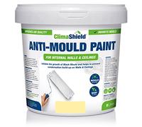 SmartSeal ClimaShield Anti Mould Paint - Magnolia, 5L - Matt Pale Yellow Paint that Prevents Mould Growth in Bathrooms, Kitchens & Bedrooms. Powerful & Effective Mold Prevention for Walls & Ceilings