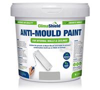 SmartSeal ClimaShield Anti Mould Paint - Pale Slate, 5L - Matt Pale Grey Paint that Prevents Mould Growth in Bathrooms, Kitchens & Bedrooms. Powerful & Effective Mold Prevention for Walls & Ceilings