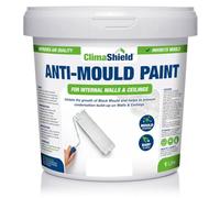 SmartSeal ClimaShield Anti Mould Paint - White, 1L - Matt White Paint that Prevents Mould Growth in Bathrooms, Kitchens & Bedrooms. Powerful & Effective Mold Prevention for Walls & Ceilings
