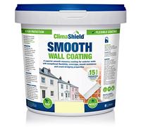 SmartSeal Climashield Smooth Wall Coating - Devon Cream, 5L - Outdoor Wall Paint & Coating - Waterproofing Exterior Wall Paint, 15 Year Protection for Brick, Stone, Concrete & Rendered Walls