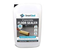 SmartSeal Concrete Floor Sealer - 25 Litres - Premium Exterior & Interior Concrete Sealer and Dustproofer with Satin Sheen Finish - Easy to Apply, Stain & Water Resistant Sealant