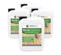SmartSeal Deck Cleaner - Powerful And Efficient Composite Decking Cleaner & Fence Cleaner- No Pressure Washing - Concentrated Formula Decking Cleaner for Wood - Removes Algae Easily! (4 x 5 Litre)