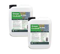 SmartSeal Green Clear Pro - 2x5 Litres - Biocide (Health & Safety Executive Approval Number 11004) Powerful Green Algae Remover - Best Lichen & Black Mould Remover - Perfect Roof & Driveway Cleaner