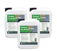 SmartSeal Green Clear Pro - 3x5 Litres - Biocide (Health & Safety Executive Approval Number 11004) Powerful Green Algae Remover - Best Lichen & Black Mould Remover - Perfect Roof & Driveway Cleaner