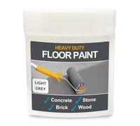 SmartSeal Heavy Duty Floor Paint - Light Grey, 75ml Sample - Hard-Wearing Garage Floor Paint with Anti-Slip Mid-Sheen Finish - also Ideal for Decking, Warehouse flooring, Brick, Concrete, Stone & Wood