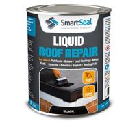 SmartSeal Liquid Roof Repair Black - 5 Litres - Easy to Apply Waterproof Coating for Flat Roofs, Gutters, Lead Flashing, Metal, Slate, Concrete, Asphalt & Roofing Felt