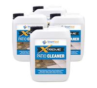 SmartSeal Patio Cleaner Xtreme - 4 x 5L - Powerful Black Spot Remover Patio Cleaner & Rapid Mould Lichen and Algae Remover for Cleaning Stone Paving, Concrete, Sandstone, Porcelain, Slate & Granite