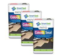 Smartseal Patio Colourseal, Black, Seal And Restore Concrete Paving Slabs, Concrete Paint For Patio, Concrete Sealer, 3 X 5L