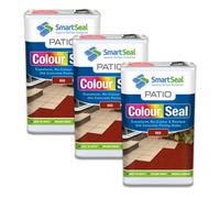 Smartseal Patio Colourseal, Red, Seal And Restore Concrete Paving Slabs, Concrete Paint For Patio, Concrete Sealer, 3 X 5L