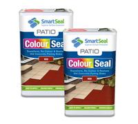 Smartseal Patio Colourseal, Red, Seal And Restore Concrete Paving Slabs, Concrete Paint For Patio, Concrete Sealer, 2 X 5L