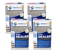 Smartseal Patio Sealer - Protects Concrete, Precast Slabs, Flagstone, Paving. Wet Look With Premium Sealant. Easy To Apply, Stain Resistant Concrete Sealer. Matt Finish (4 X 5 Litre)
