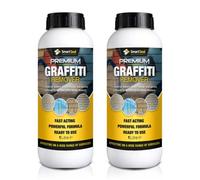 SmartSeal Graffiti Remover - 2 x 1L - Powerful Graffiti Remover & Paint Stripper for Wood, Concrete, Brick, Metal & Plastic. Quickly Removes Spray Paint & Marker Pen Inks. Non-Caustic Formula